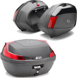 Baúl + Maletas Laterales Blade Negro 117 Lt Blade Plastico - Givi Compatible Con Honda Cbf 600 S - N (2004-2012)