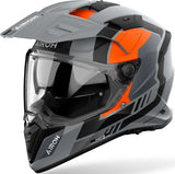 Casco Dual Para Moto Airoh Bandit - Bah32 Thermoplastic Hrt Naranja Mate Horn Talla L