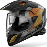 Dual Motorcycle Helmet Airoh Bandit - Bah35 Thermoplastic Hrt Matte Gold Horn Size Xl