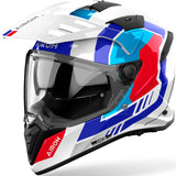 Casco Dual Para Moto Airoh Bandit - Bah55 Thermoplastic Hrt Blanco Gloss Horn Talla M