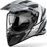 Casco Dual Para Moto Airoh Bandit - Bas16 Thermoplastic Hrt Gris Gloss Spicy Talla Xs