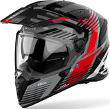 Casco Dual Para Moto Airoh Bandit - Bas55 Thermoplastic Hrt Rojo Gloss Spicy Talla Xxxl