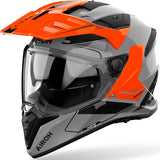 Casco Dual Para Moto Airoh Bandit - Bat32 Thermoplastic Hrt Naranja Gloss Tune Talla Xxxl