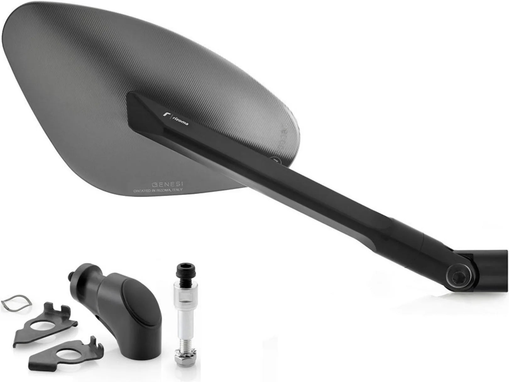 Espejo Side Mount Derecho Genesi - Rizoma Compatible Con Yamaha T-Max 500 (2008-2011)
