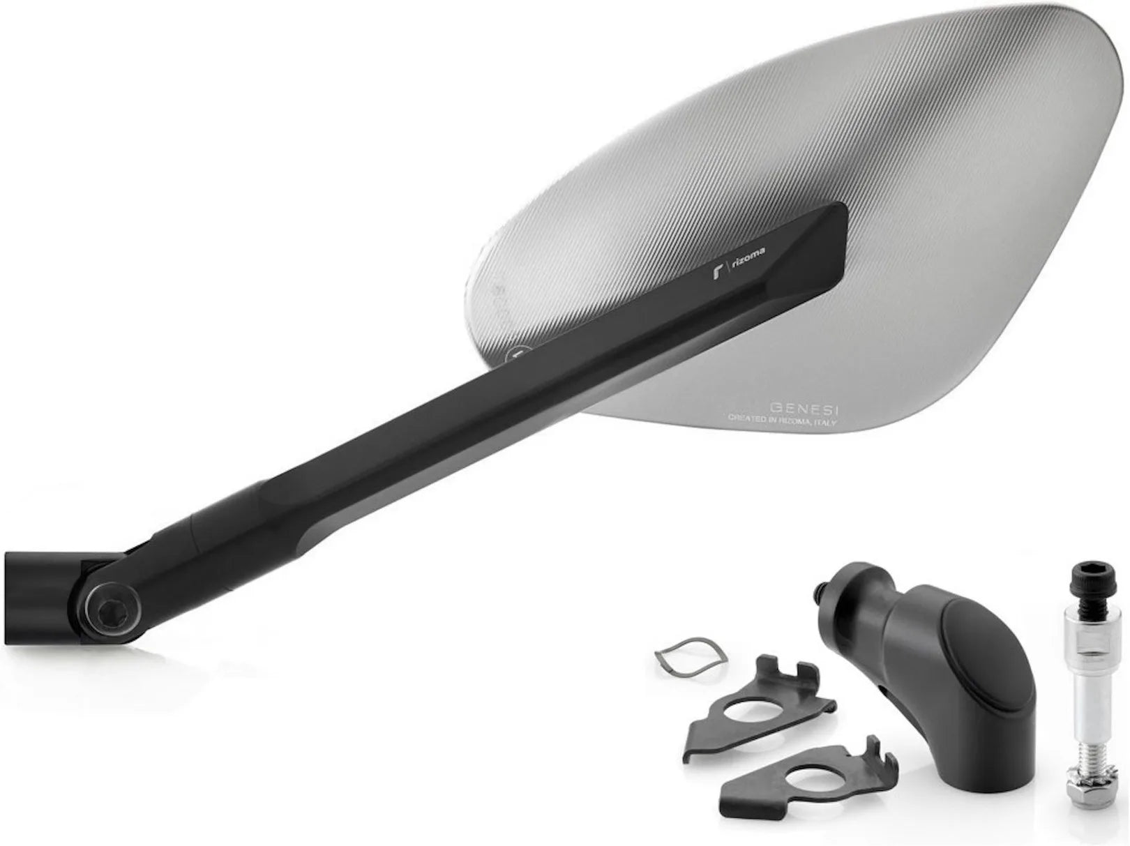 Espejo Side Mount Izquierdo Genesi - Rizoma Compatible Con Yamaha T-Max 530 (2012-2019)