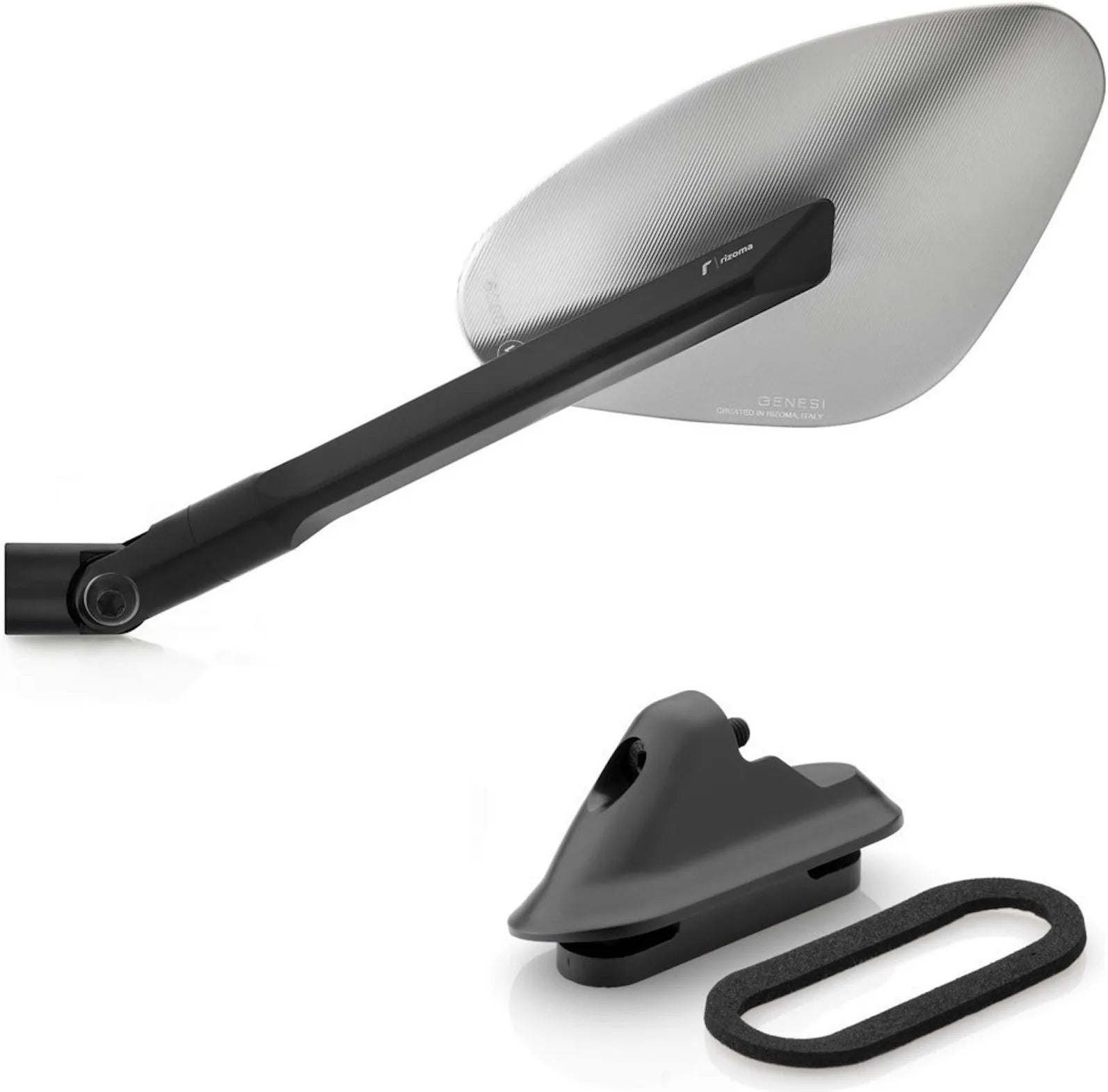 Espejo Side Mount Izquierdo Carenado Genesi - Rizoma Compatible Con Yamaha T-Max 500 (2008-2011)