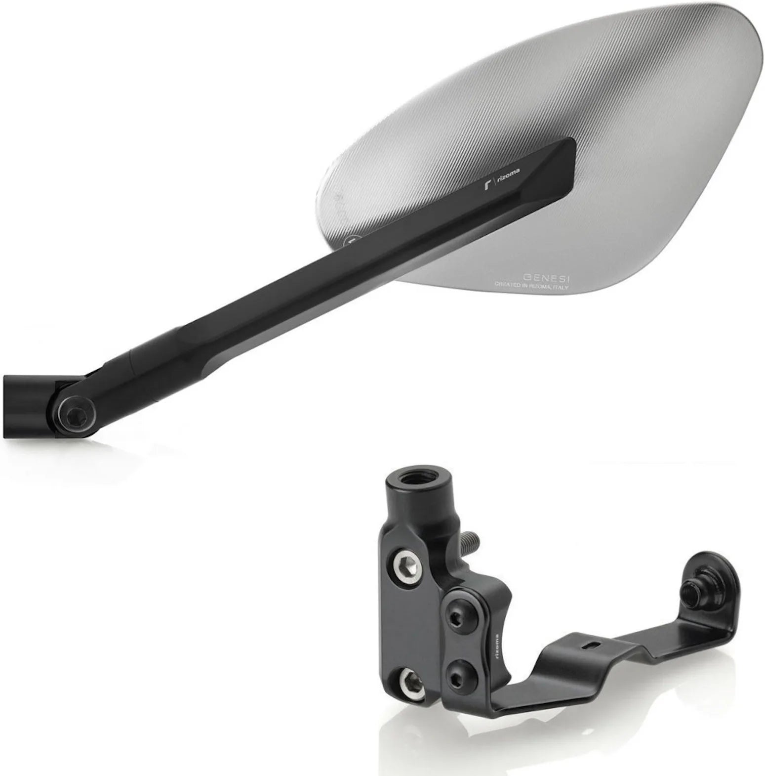 Espejo Side Mount Izquierdo Genesi - Rizoma Compatible Con Mv Agusta Rivale 800 Eas (2013-2019)