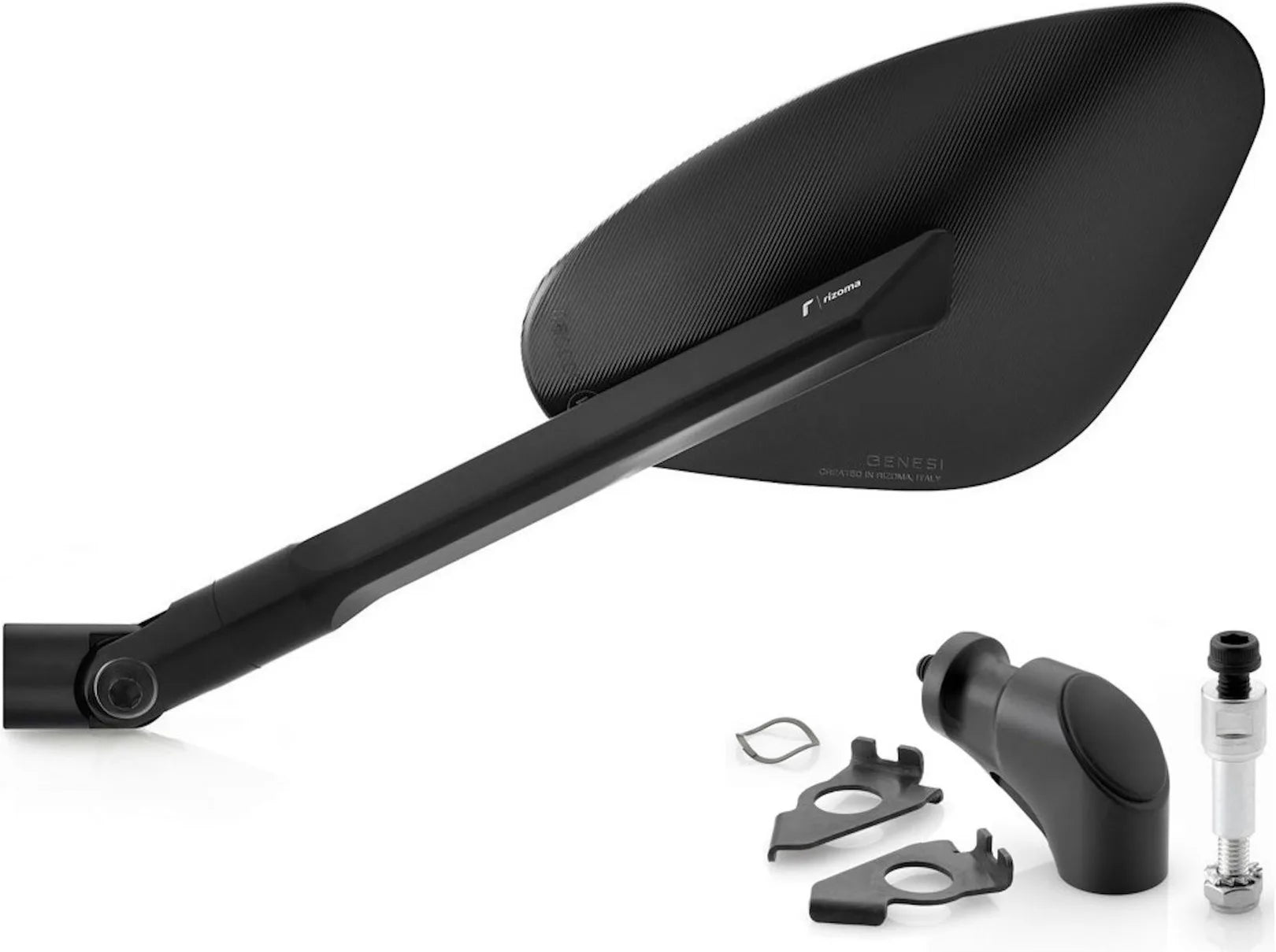 Espejo Side Mount Izquierdo Genesi - Rizoma Compatible Con Yamaha T-Max 530 (2012-2019)