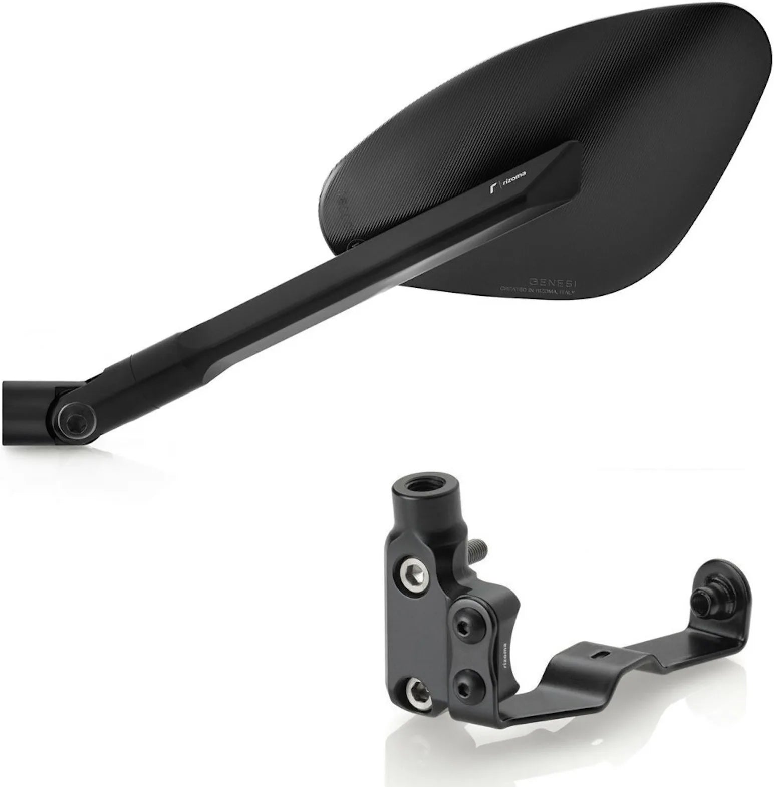 Espejo Side Mount Izquierdo Genesi - Rizoma Compatible Con Mv Agusta Rivale 800 Eas (2013-2019)