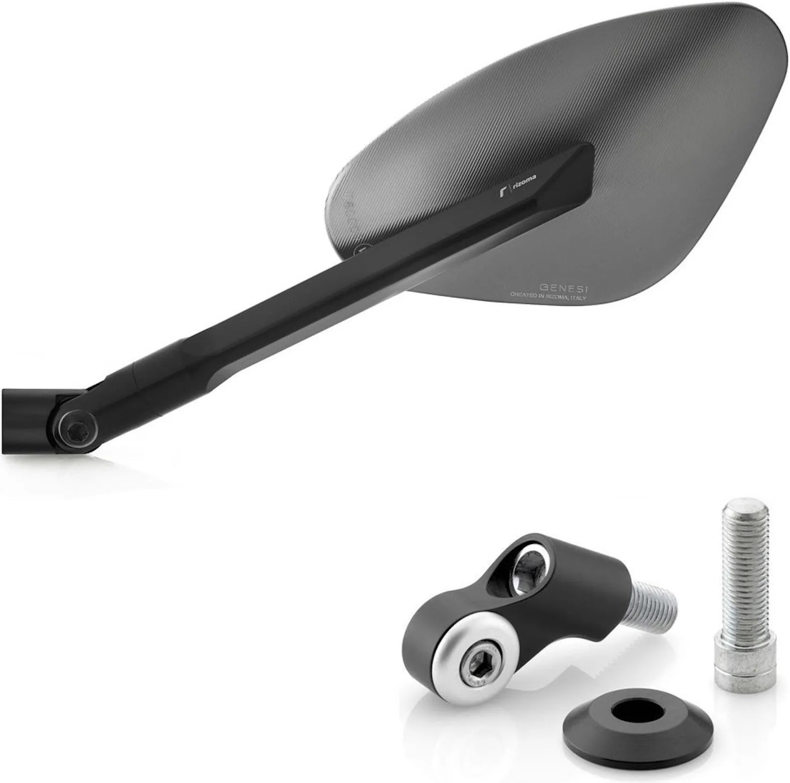 Espejo Side Mount Izquierdo Genesi - Rizoma Compatible Con Ducati Multistrada 1260 (2019-2020)