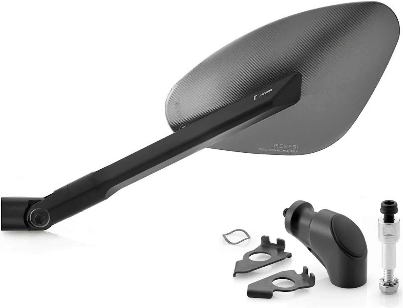 Espejo Side Mount Izquierdo Genesi - Rizoma Compatible Con Yamaha T-Max 530 (2012-2019)