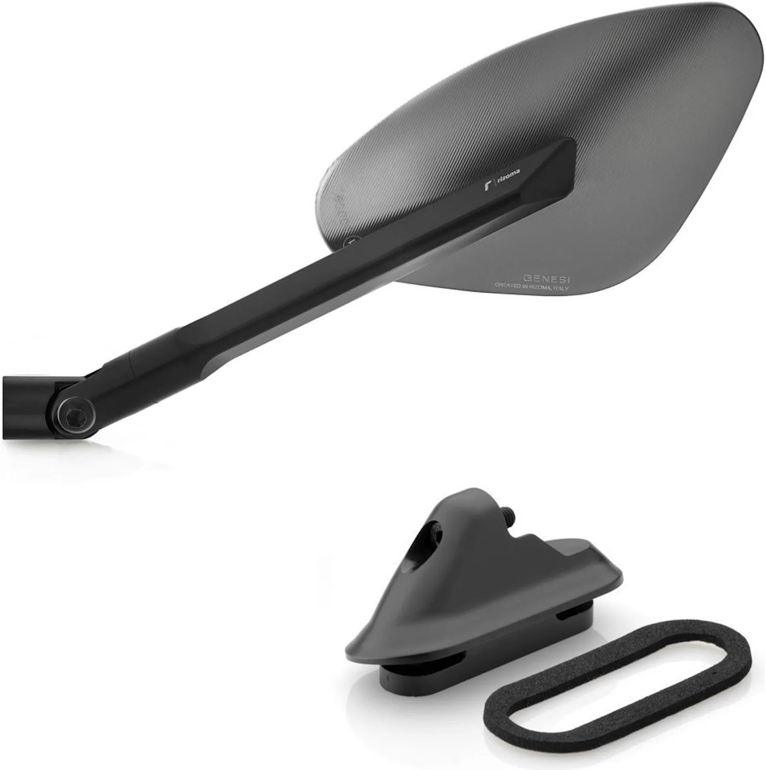 Espejo Side Mount Izquierdo Carenado Genesi - Rizoma Compatible Con Yamaha T-Max 500 (2008-2011)