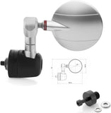 Mirror End Mount Right Spy-R Ø57 - Rizoma Compatible With Kawasaki Z 800 (2012-2016)