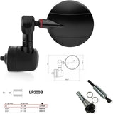 Espejo End Mount Izquierdo Universal Ø22(13>20) Spy-R Ø57 - Rizoma Compatible Con Suzuki