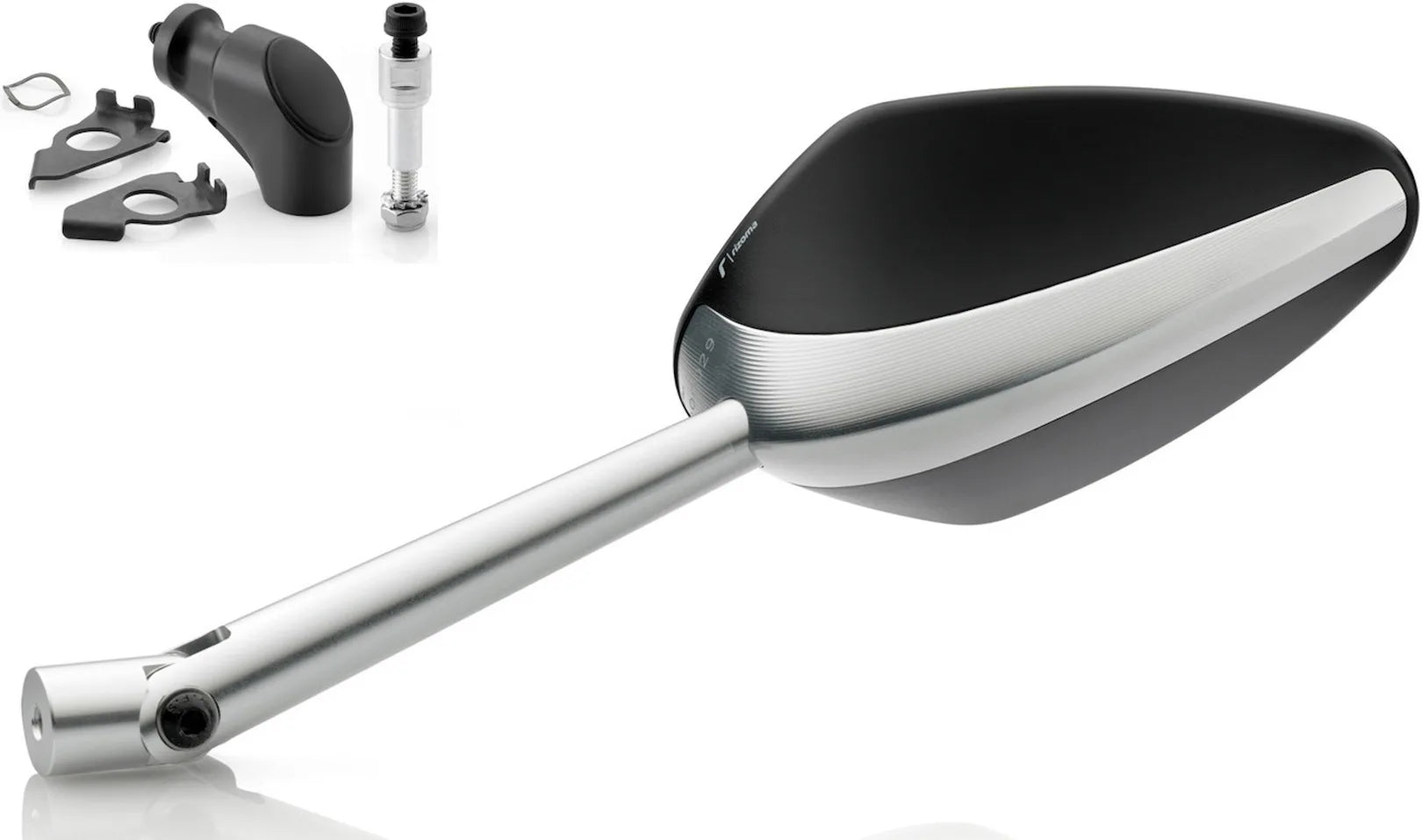 Espejo Side Mount Izquierdo Veloce Naked - Rizoma Compatible Con Yamaha T-Max 530 (2012-2019)