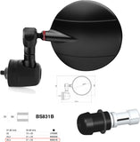 Mirror End Mount Left Universal Ø24,5(21>23) Spy-R Ø80 - Rizoma Compatible With Benelli