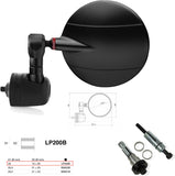 Mirror End Mount Left Universal Ø22(13>20) Spy-R Ø80 - Rizoma Compatible With Ducati