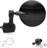 Mirror End Mount Left Spy-R Ø80 - Rizoma Compatible With Kawasaki Er-6 F (2012-2016)