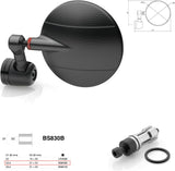Espejo End Mount Izquierdo Universal Ø24,5(21>23) Spy-R Ø94.5 - Rizoma Compatible Con Bmw