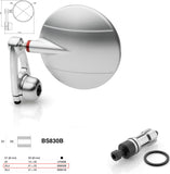 Mirror End Mount Left Universal Ø24,5(21>23) Spy-Arm Ø80 - Rizoma Compatible With Mv Agusta