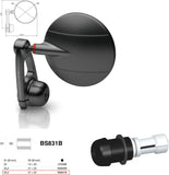 Mirror End Mount Right Universal Ø24,5(21>23) Spy-Arm Ø80 - Rizoma Compatible With Benelli