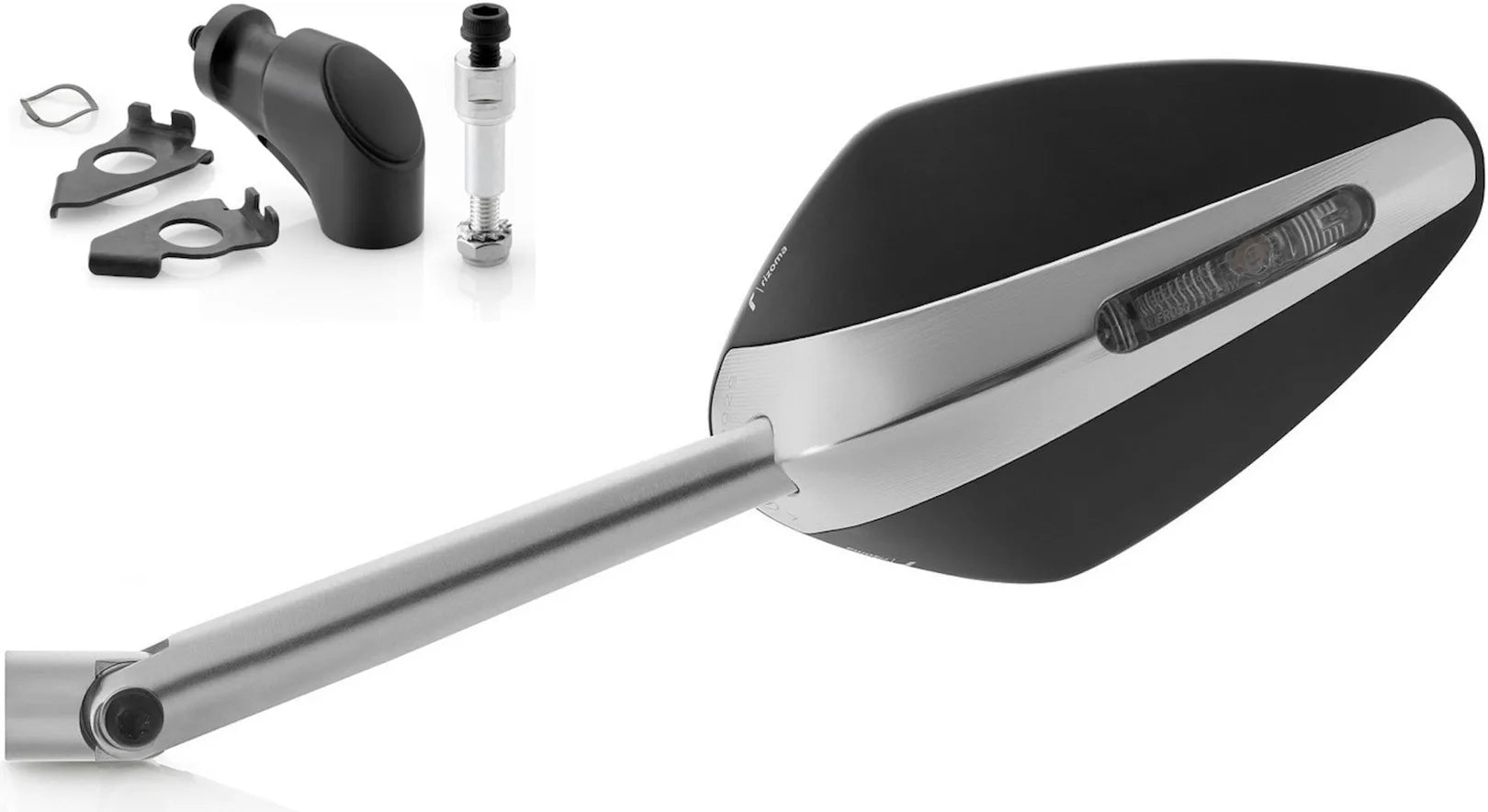 Espejo Side Mount Derecho Veloce L Naked - Rizoma Compatible Con Yamaha T-Max 530 (2012-2019)