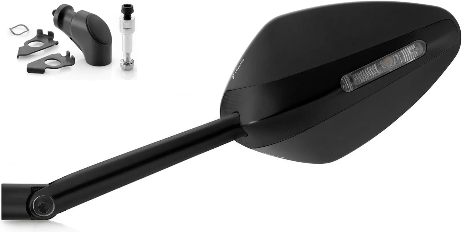 Espejo Side Mount Derecho Veloce L Naked - Rizoma Compatible Con Yamaha T-Max 500 (2008-2011)