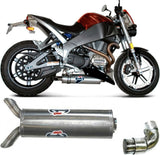 Tubo De Escape Sin Homologación Acústica Acero Inox - Termignoni Compatible Con Buell Xb 12 Xt - S