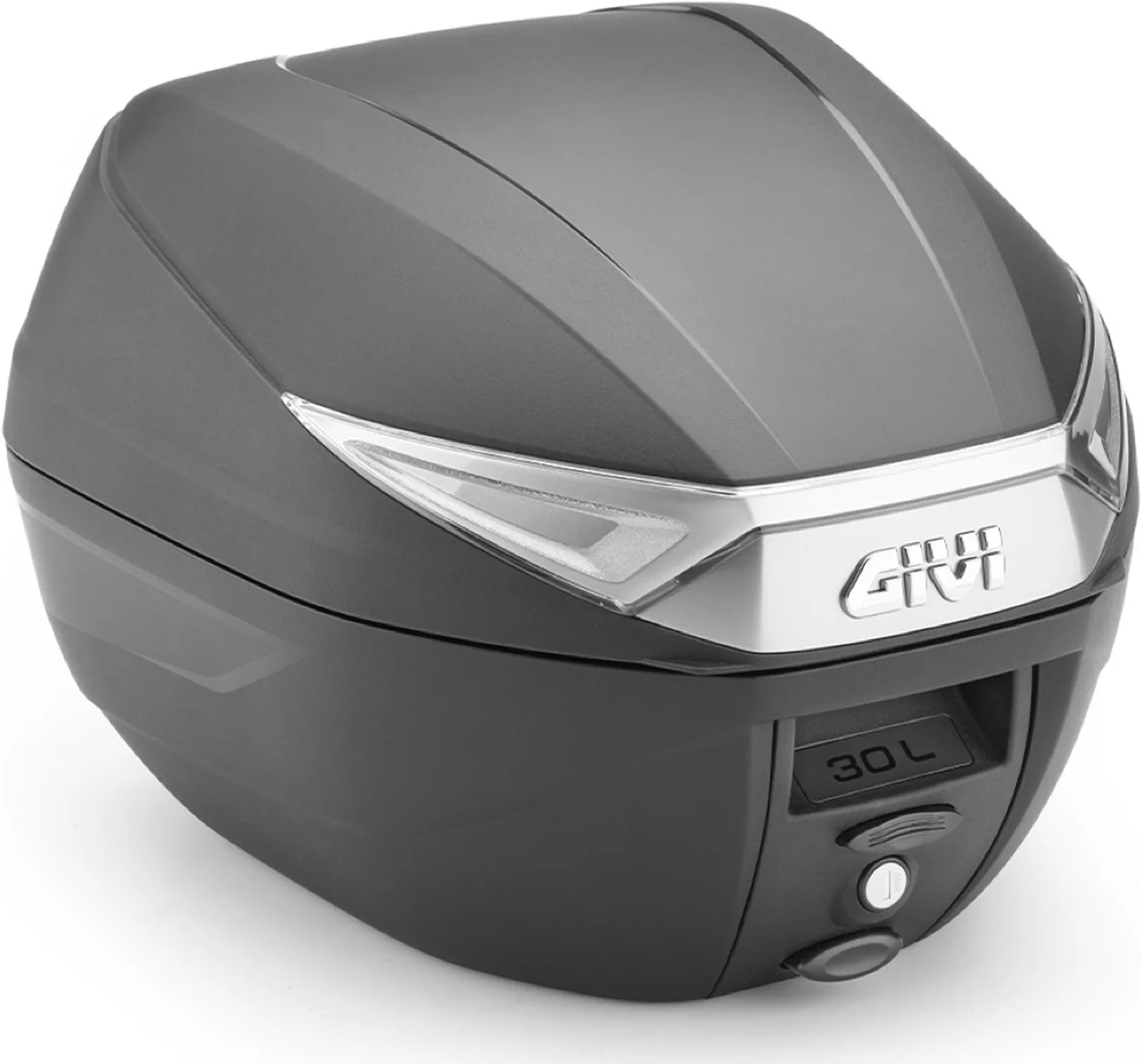 Baúl Monolock Negro Tech 30 Lt C30Nt Plastico - Givi Compatible Con Ktm 890 Smt (2023-2024)