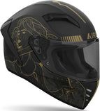 Casco Integral Para Moto Airoh Connor - Cntit35 Thermoplastic Hrt Titanio Mate Talla Xl
