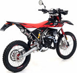 Sistema De Escape Completo Sin Catalizador Y Con Homologación Acústica Enduro 2T Carbono - Giannelli Compatible Con Fantic Motor Enduro 50 Casa (2018)