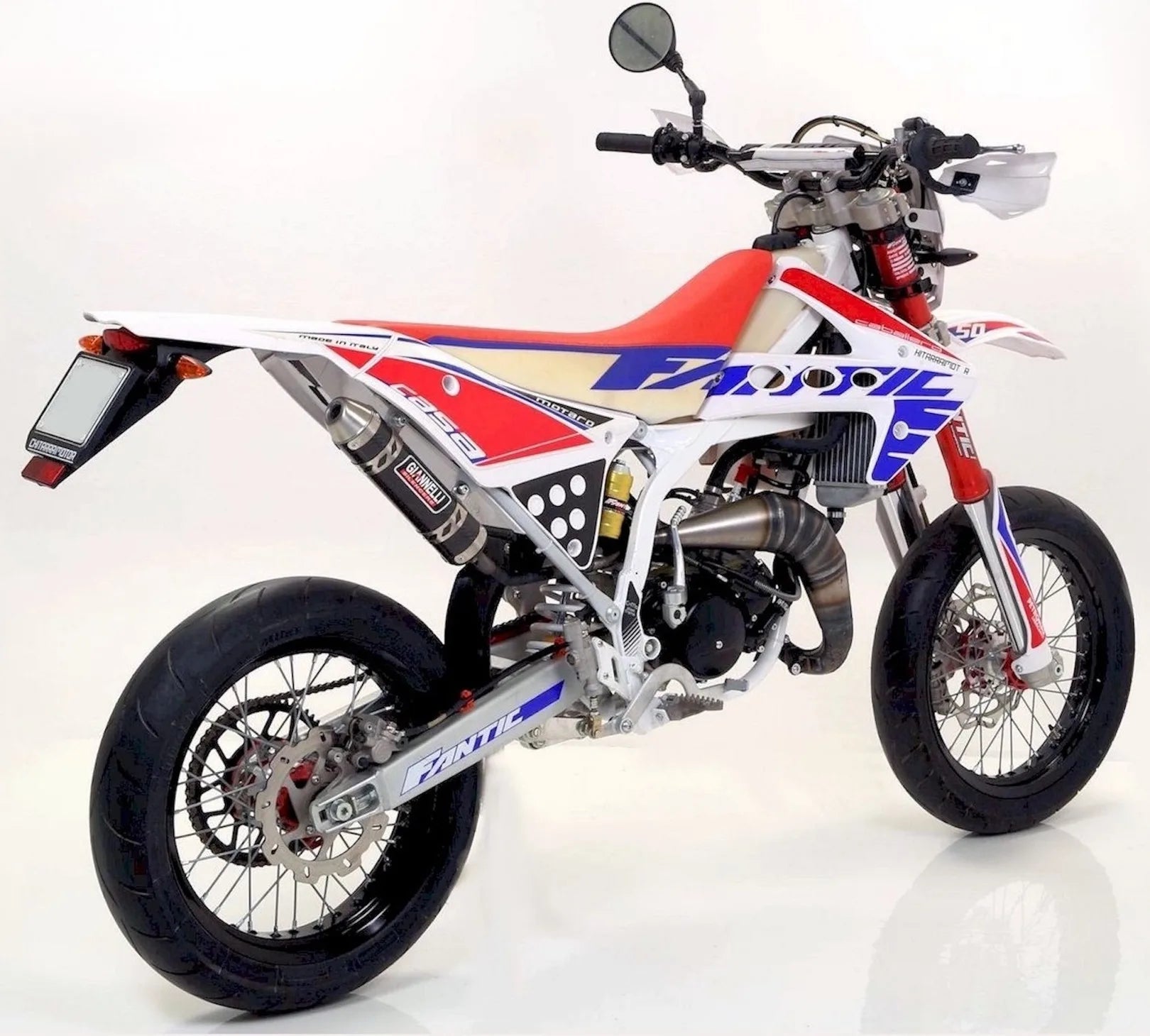 Sistema De Escape Completo Sin Catalizador Y Con Homologación Acústica Enduro 2T Carbono - Giannelli Compatible Con Fantic Motor 50 Er Mr Competition (2017)