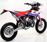 Sistema De Escape Completo Sin Catalizador Y Con Homologación Acústica Enduro 2T Aluminio - Giannelli Compatible Con Fantic Motor 50 E M Casa (2013-2016)