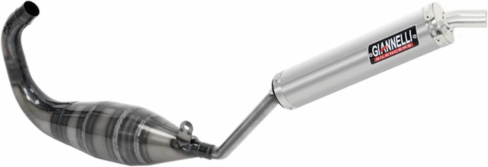 Sistema De Escape Completo Sin Catalizador Y Con Homologación Acústica Street 2T Aluminio - Giannelli Compatible Con Derbi Gpr 125 Racing (2004-2012)