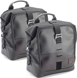 Corium Black Side Bags - 32 Lt Corium Nylon - Givi Compatible With Honda Hornet 600 - S (1998-2002)