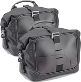 Corium Black Side Bags - 26 Lt Corium Nylon - Givi Compatible With Yamaha Mt-07 (2021-2024)