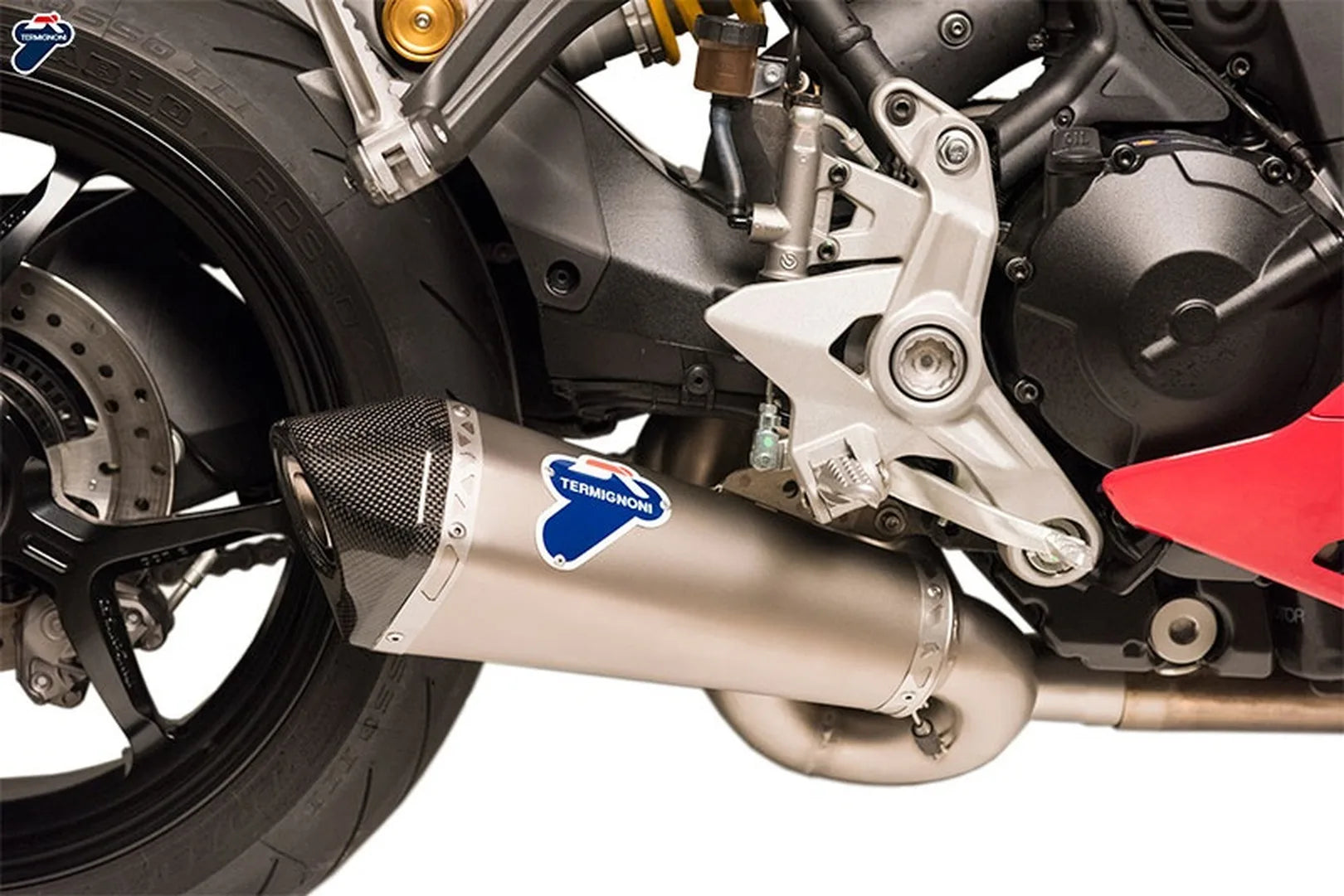 Tubo De Escape Sin Homologación Acústica Scream Titano Copa Carbono - Termignoni Compatible Con Ducati Superspor T 939 (2016-2020)