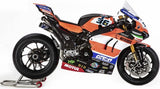 Sistema De Escape Completo Sin Homologación Acústica Wsbk Replica Full Titano Negro Copa Carbono - Termignoni Compatible Con Ducati Panigale V4 (2018-2023)