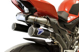 Tubo De Escape Sin Homologación Acústica Wsbk Replica Full Titano Negro Copa Carbono - Termignoni Compatible Con Ducati Panigale V4 (2018-2023)