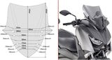Smoked Low Sport Wind-Scree - Givi Compatible With Yamaha X-Max 300 (2017-2022)