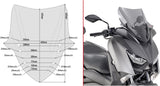 Parabrisas Baja Deportiva Ahumada - Givi Compatible Con Yamaha X-Max 125 (2018-2022)