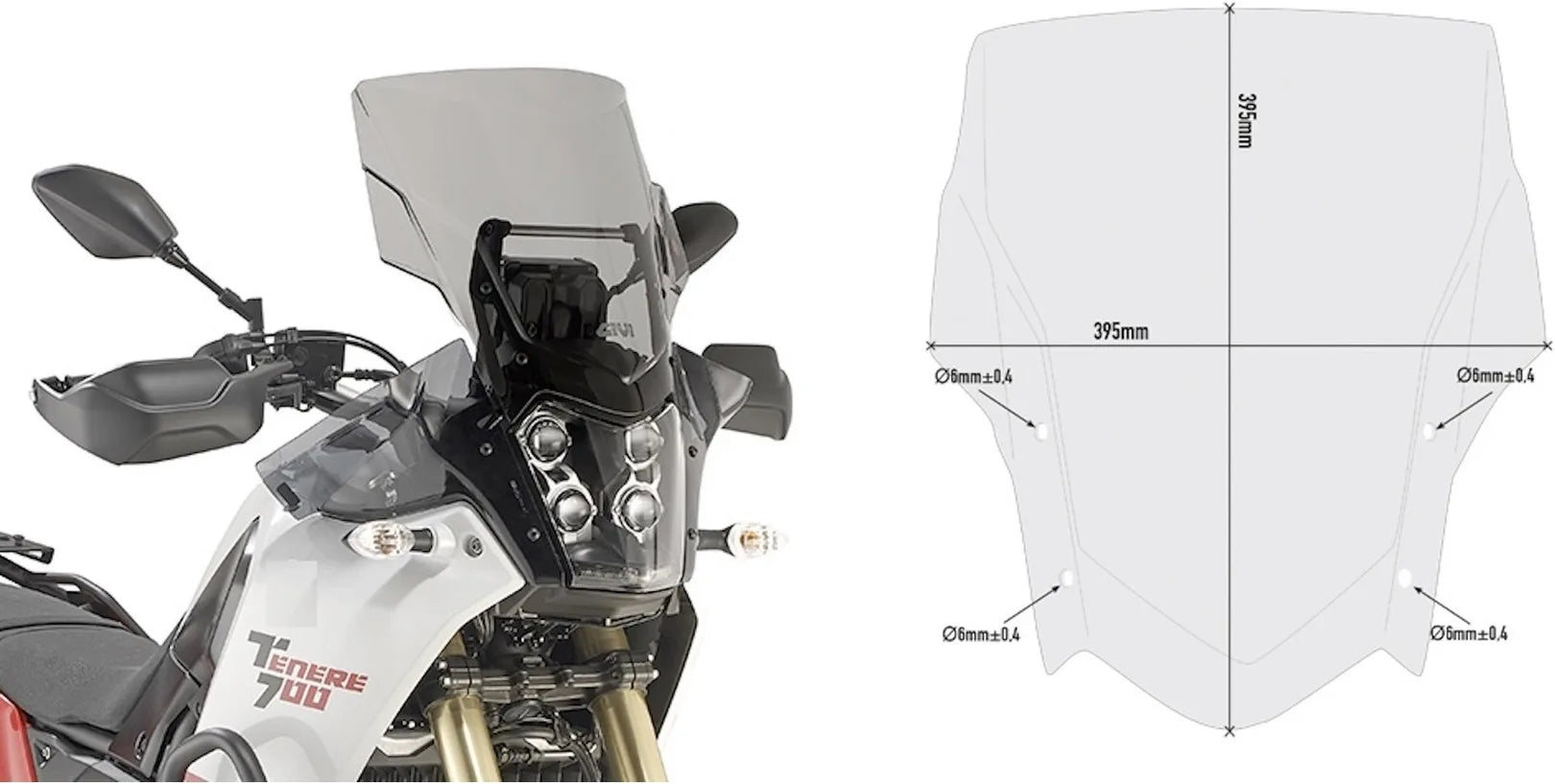 Cúpula Ahumada - Givi Compatible Con Yamaha Ténéré 700 (2019-2020)
