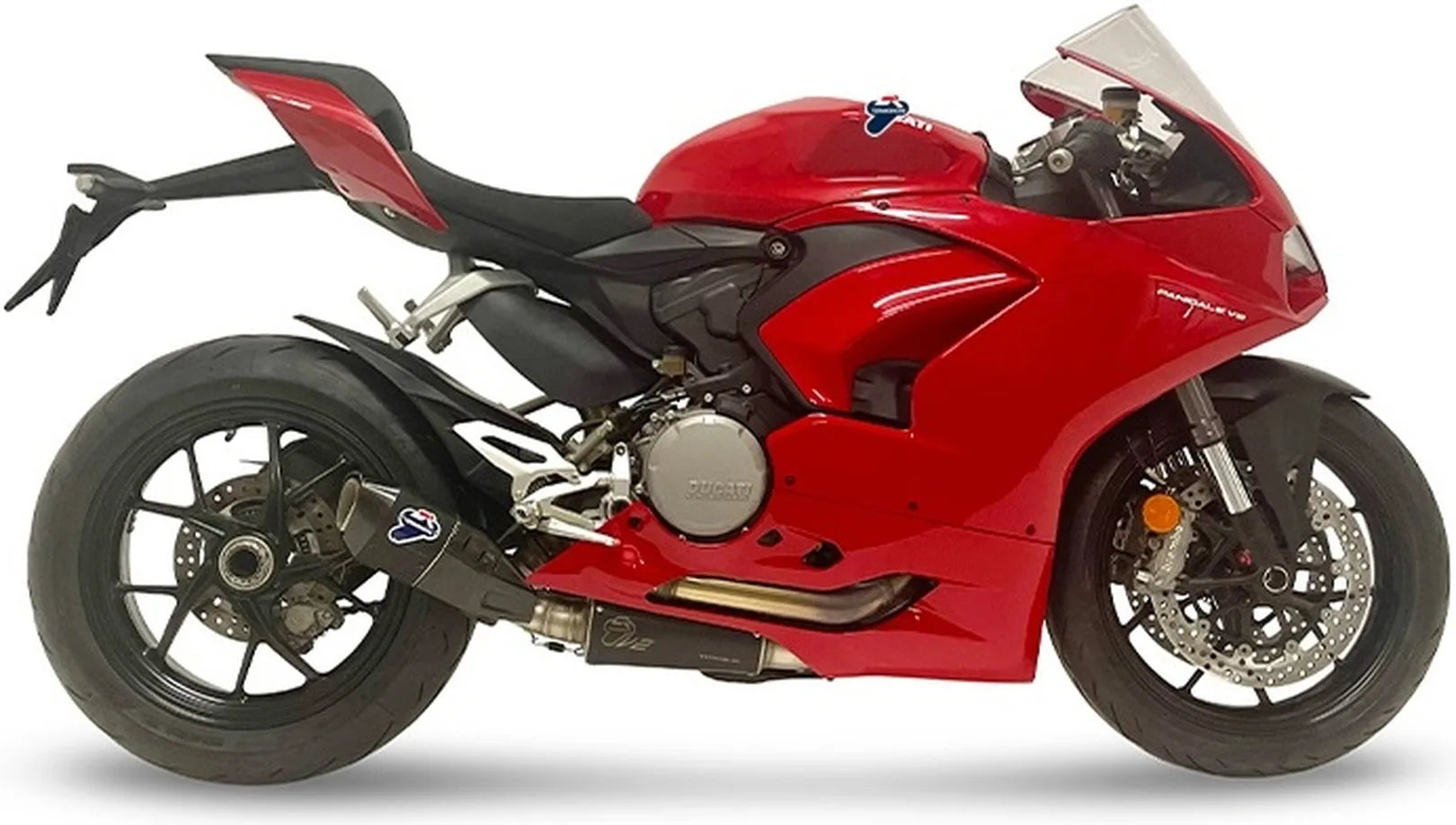 Tubo De Escape Sin Homologación Acústica Titano Copa Carbono - Termignoni Compatible Con Ducati Panigale 950 V2 (2021-2023)