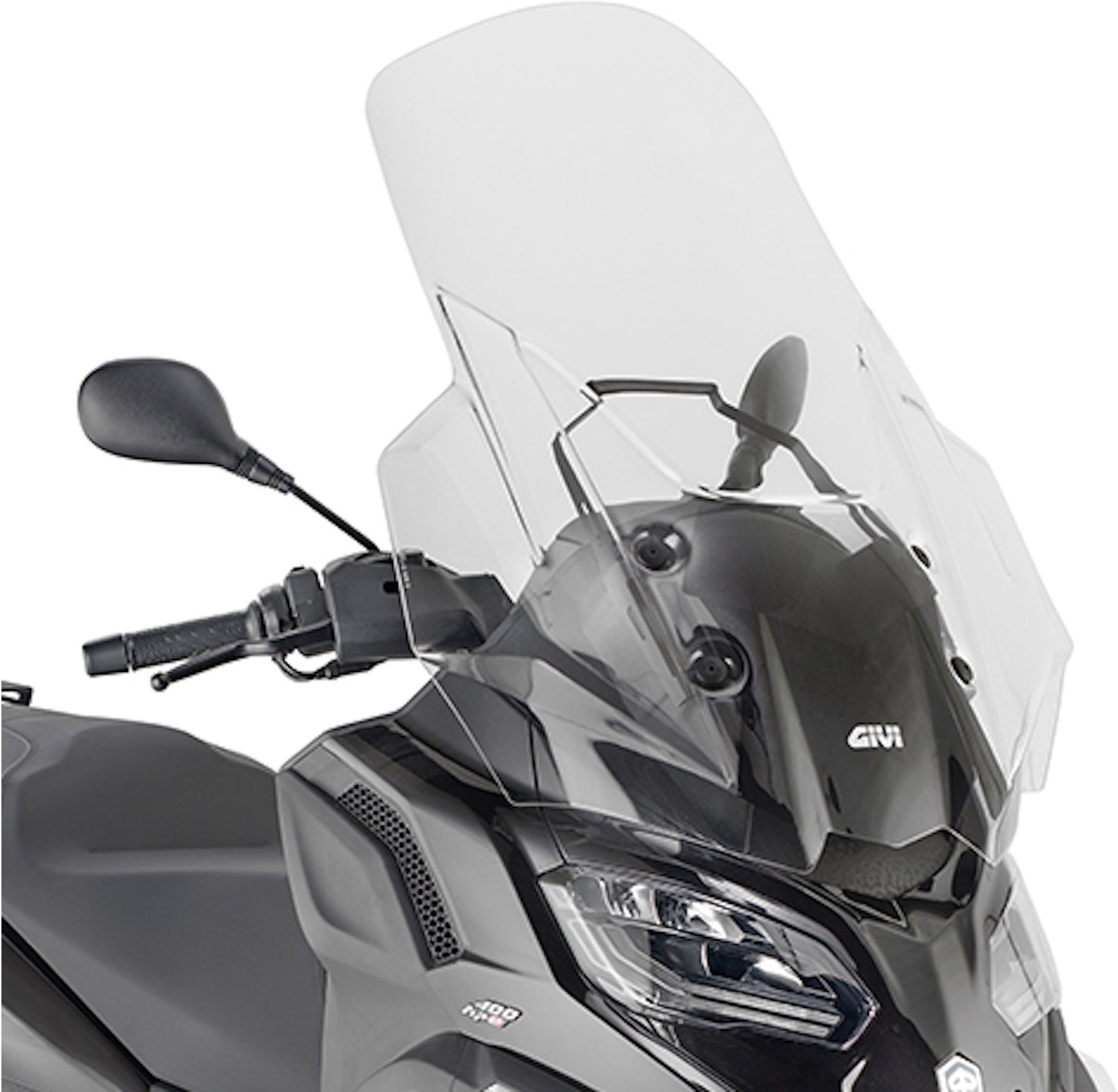 Transparent Wind-Screen - Givi Compatible With Piaggio Mp3 530 Exclusive Hpe (2022-2024)