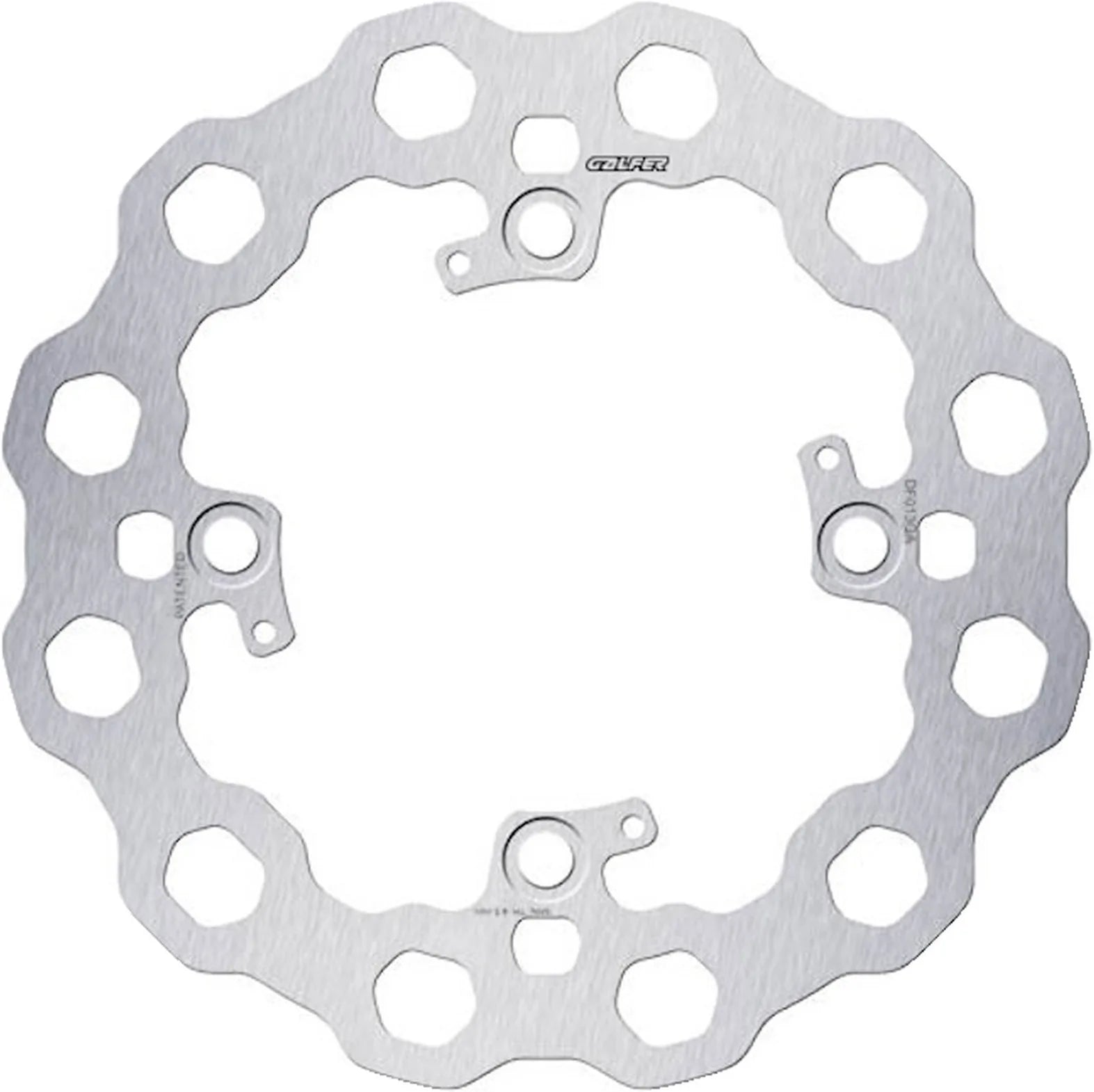 Rear Fixed Cubic Brake Disc - Galfer Compatible With Peugeot Sv 250 (2003)