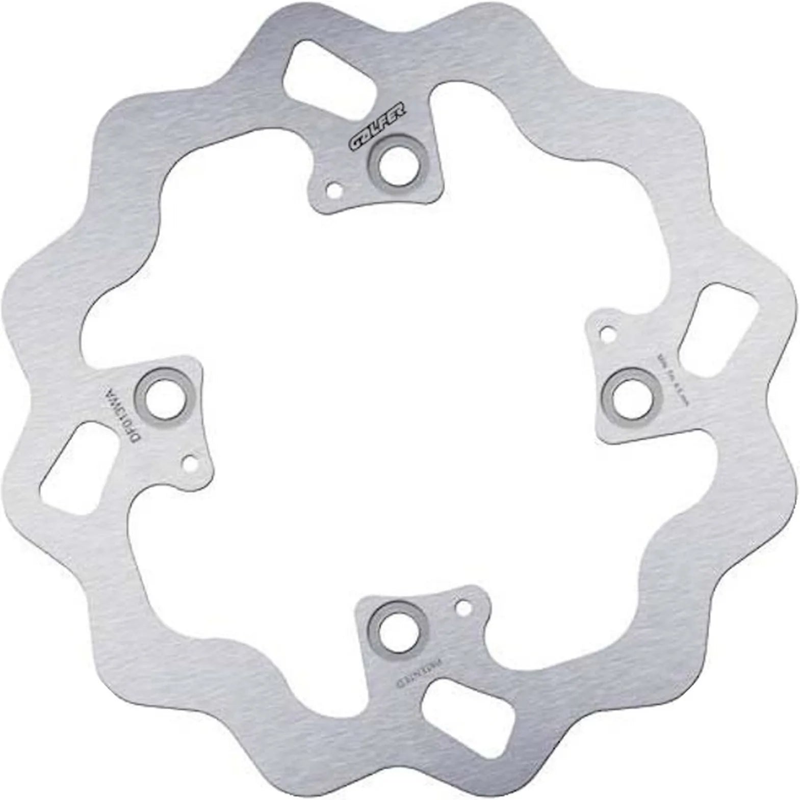 Rear Fixed Wave Brake Disc - Galfer Compatible With Peugeot Sv 250 (2003)