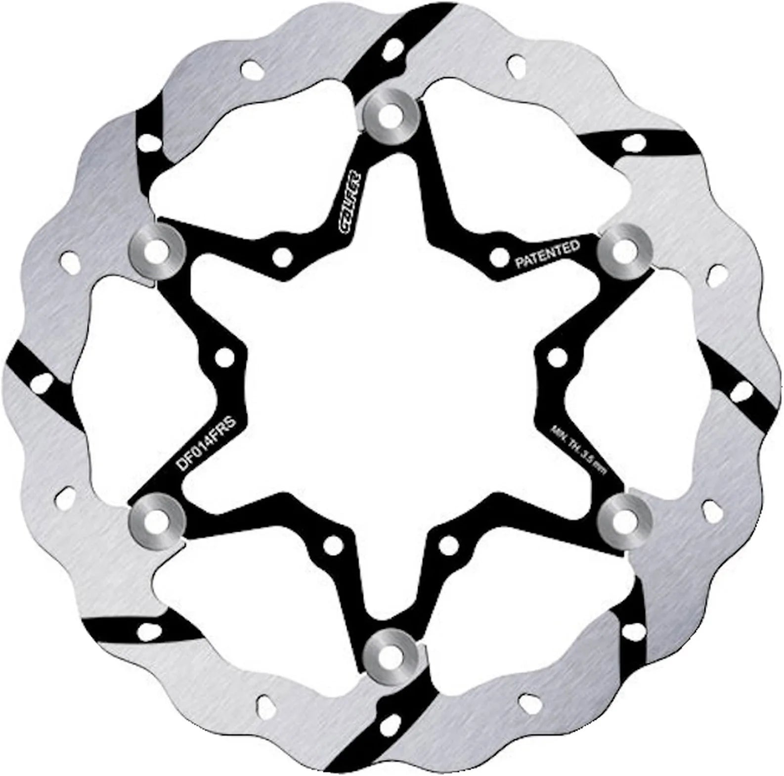 Front Floating Oversized Grooved Wave Brake Disc - Galfer Compatible With Sur Ron Ultra Bee Road (2024)