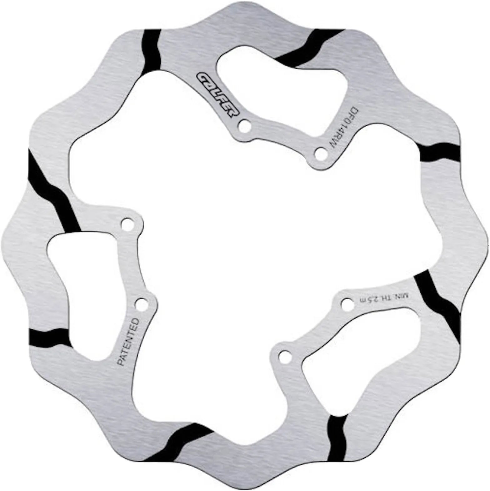 Disco De Freno Delantero Fijo Grooved Onda - Galfer Compatible Con Hm Cre 250 X (2009)