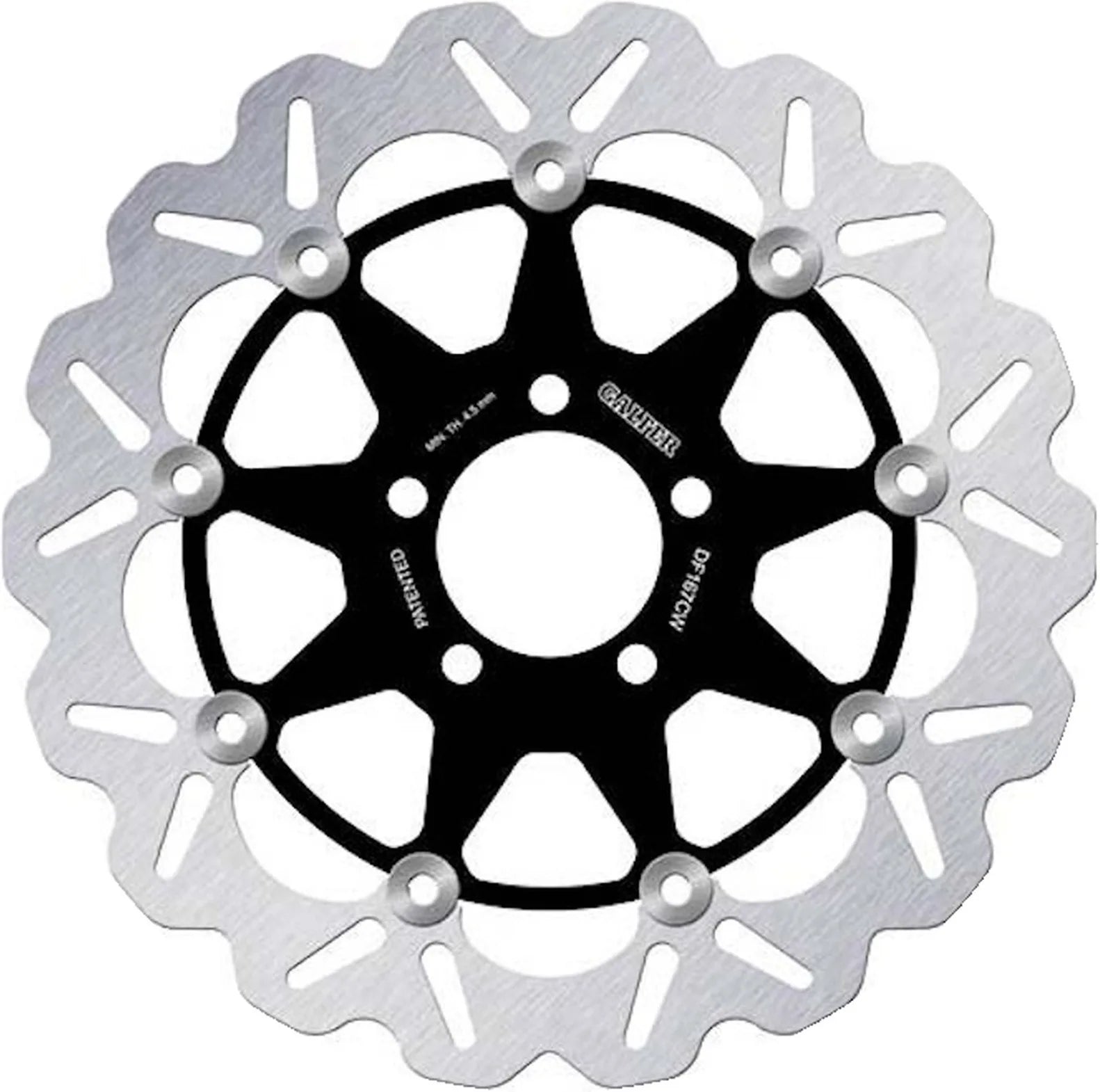 Front Floating Wave Brake Disc - Galfer Compatible With Kawasaki Zzr 250 (1990-1997)