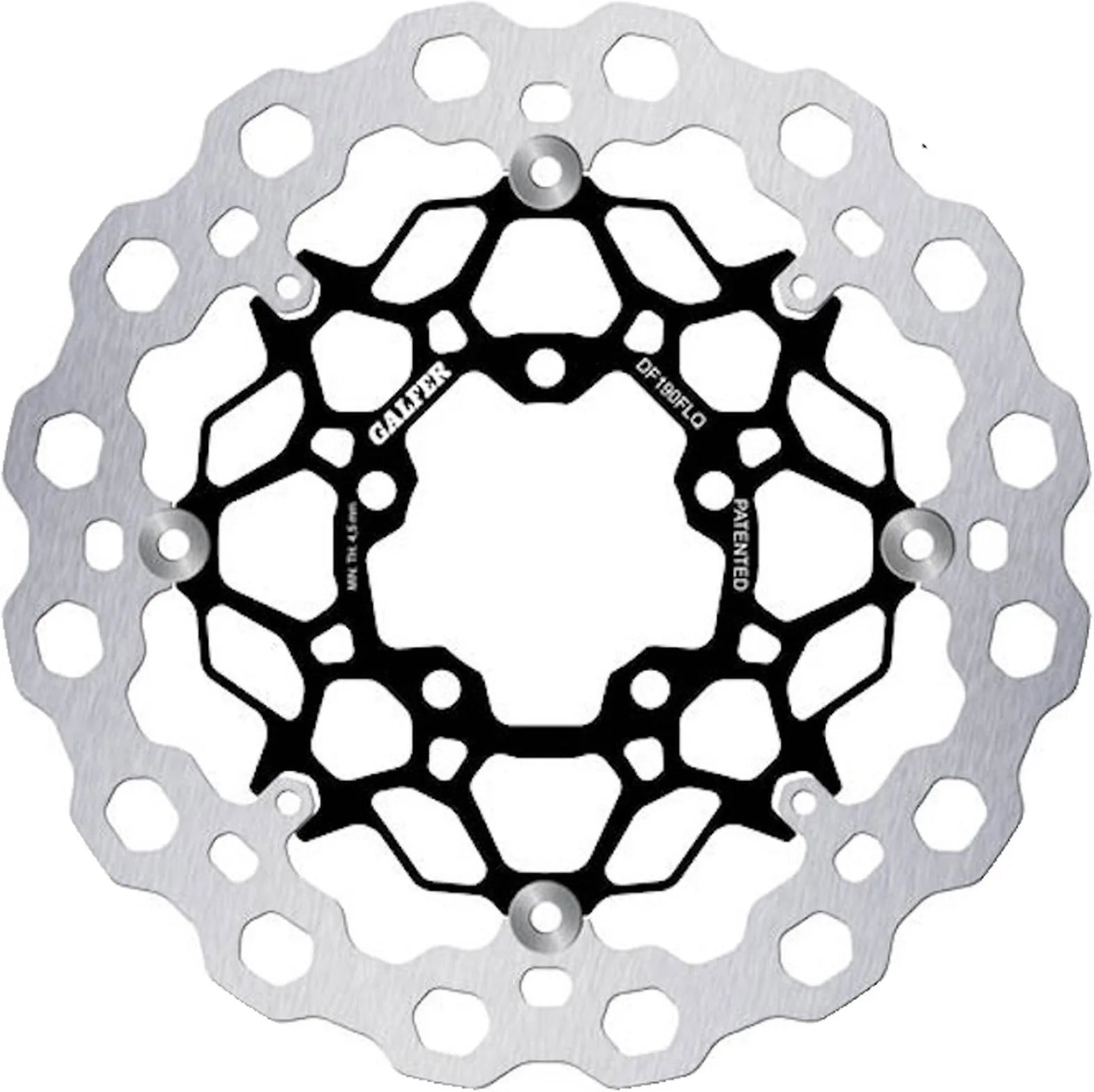 Front Floating Cubic Brake Disc - Galfer Compatible With Kawasaki Zx 6R 636 (2013-2023)